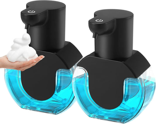 2 Pack Automatic Foaming Soap Dispensers,Smart Pump for Bathroom Kitchen