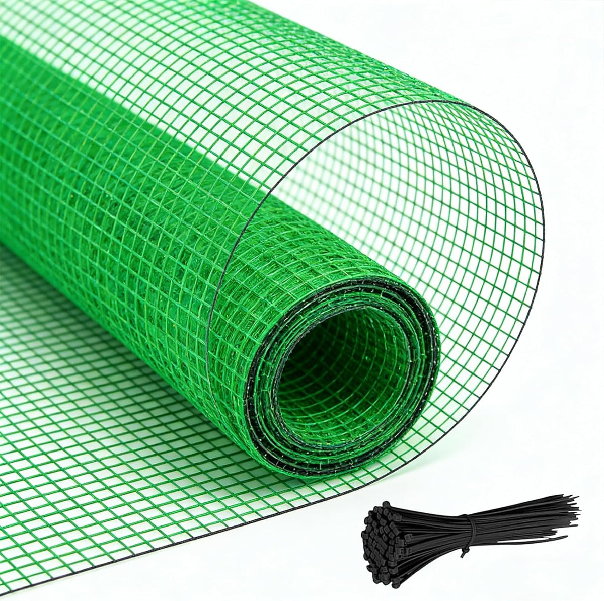 4 X 30 FT Garden Fence, 0.4" Mesh Plastic Fencing, Deer Netting Roll
