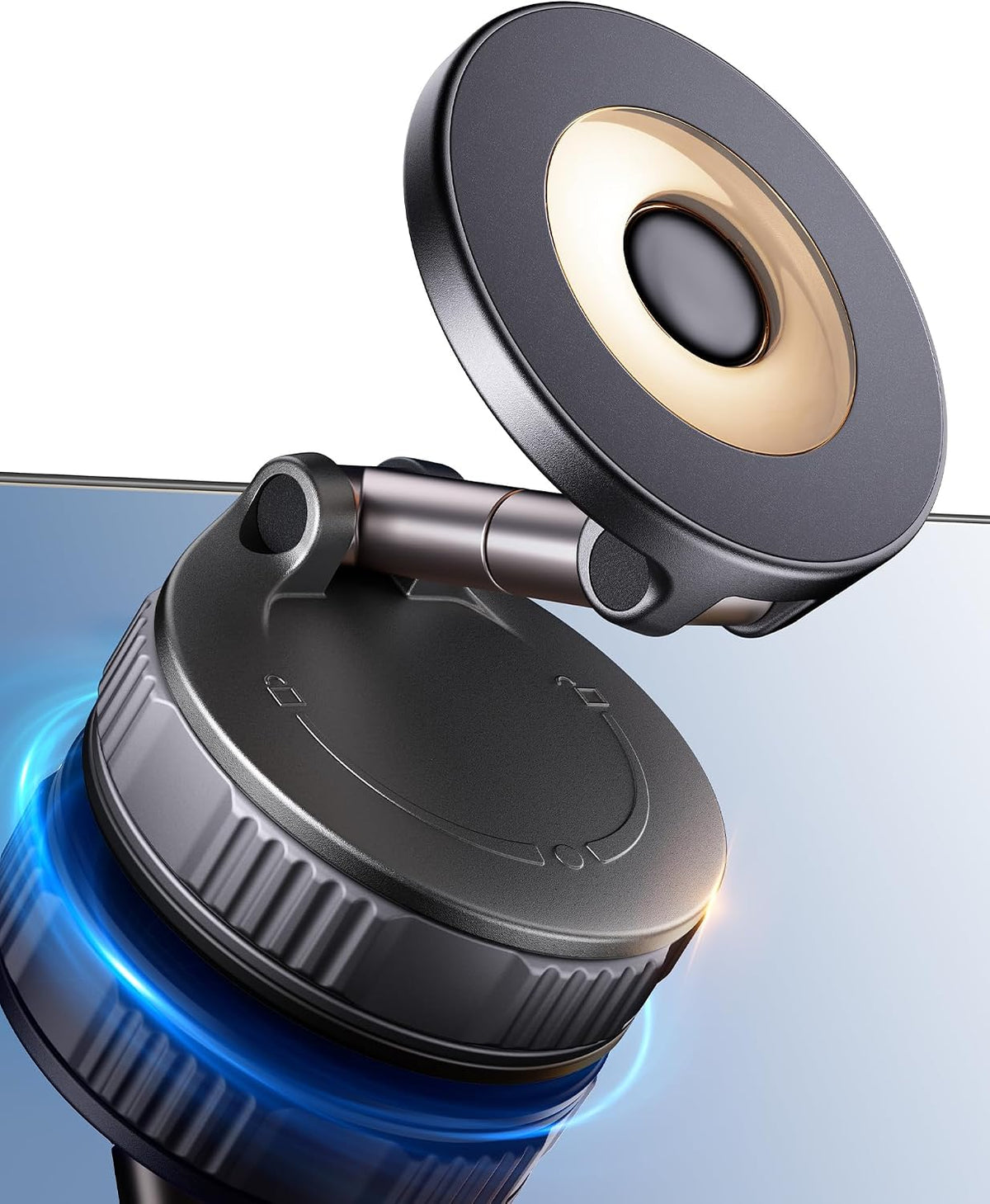 Estbuc Car Phone Holder for Magsafe [80+LBS Max Suction & 2500Gf Magnetic]