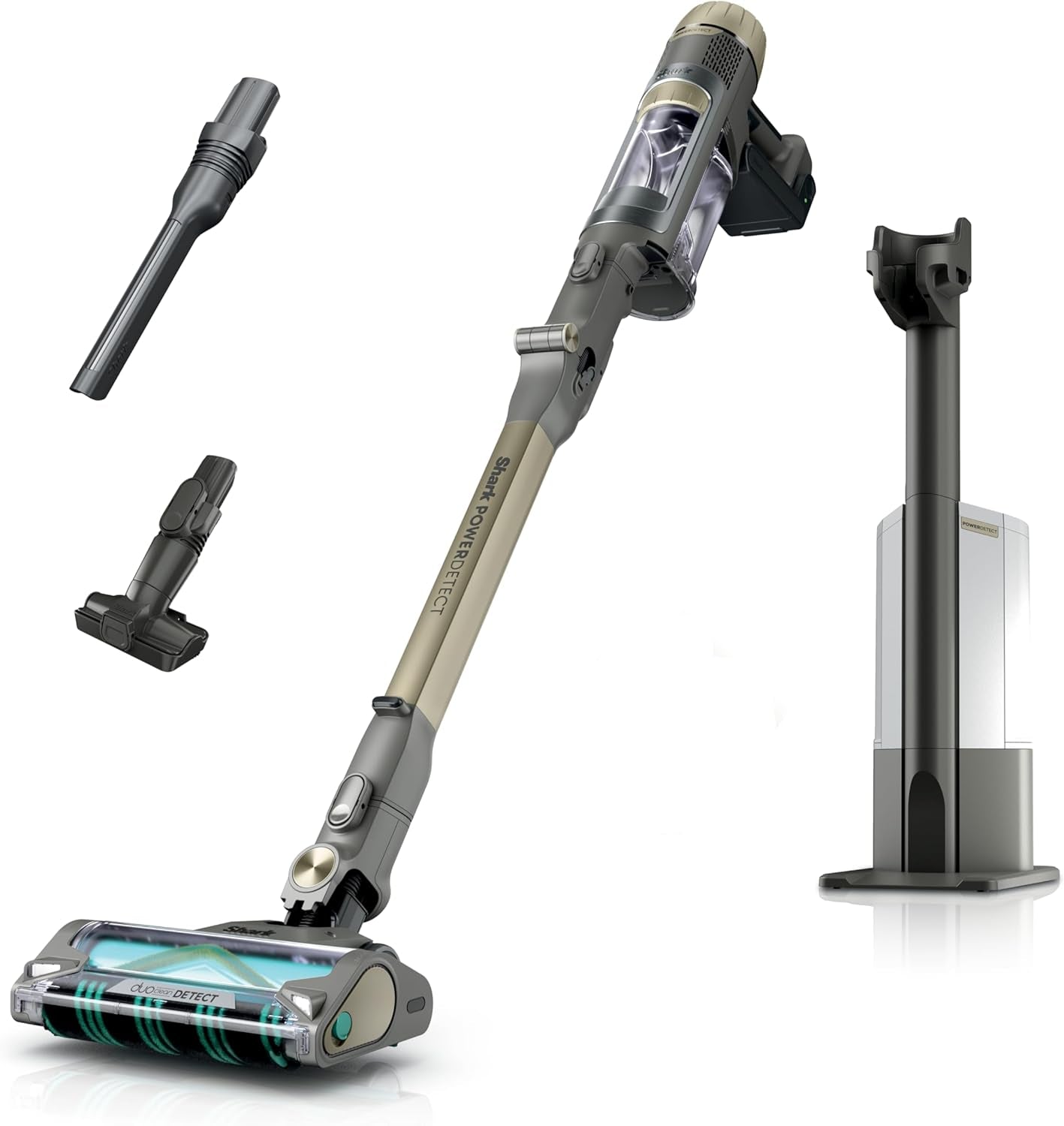 Shark Powerdetect Pet plus Clean & Empty Cordless Stick Vacuum & Auto-Empty System, Powerful Suction, HEPA Filtration, Carpet & Hard Floor, Portable, Stick Vacuum for Pet Hair, Dark Gray, IP3253