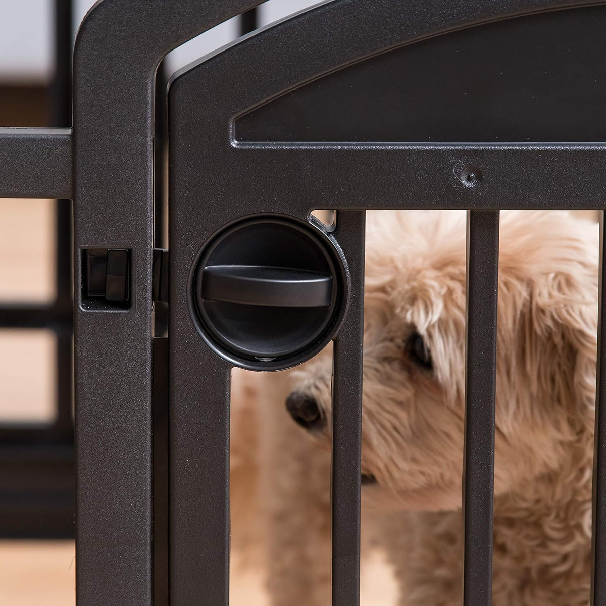 IRIS USA 4-Panel Dog Playpen, Pet Enclosure, White
