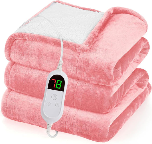 Greenoak Heated Blanket Electric Throw Heating 50"X60",Gifts for Women