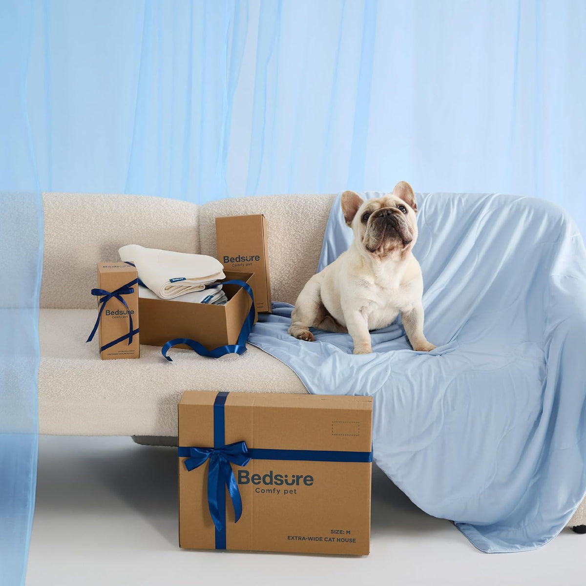 Bedsure Breathable Lightweight Cooling Blanket for Small Dogs, Q-MAX>0.4
