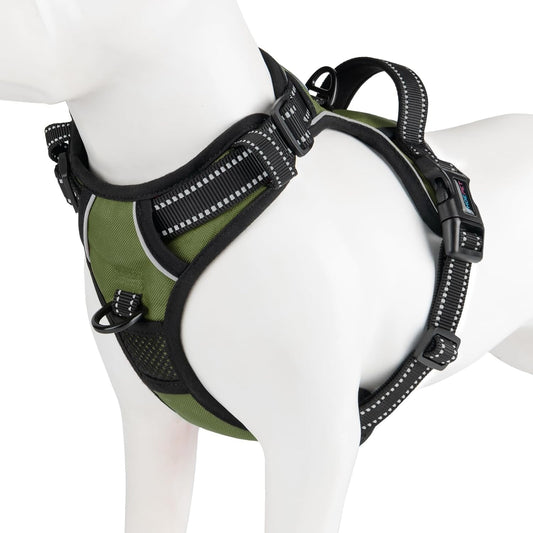 PHOEPET No Pull Dog Harness with Handle Reflective Padded Vest