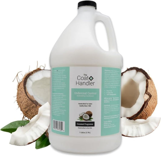 The Coat Handler Deshedding Dog Conditioner, Coconut Milk, 1 Gallon, 16:1