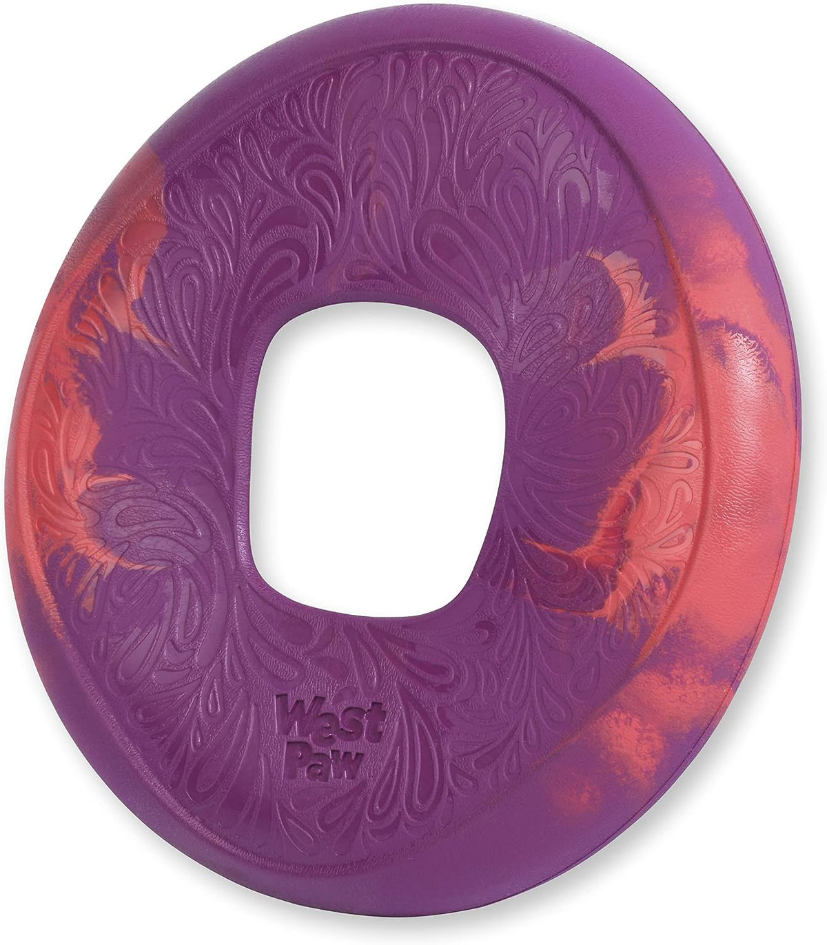 WEST PAW Seaflex Sailz Dog Toy Flying Disc – Machine Washable Dog Toys for Moderate Chewers – Eco-Friendly Zogoflex Toys for Dogs – Perfect for Gnawing, Fetch, Catch, Pet Training – Hibiscus