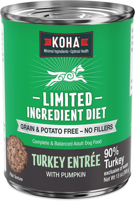 KOHA Limited Ingredient Diet Turkey Entrée for Dogs, Grain-Free