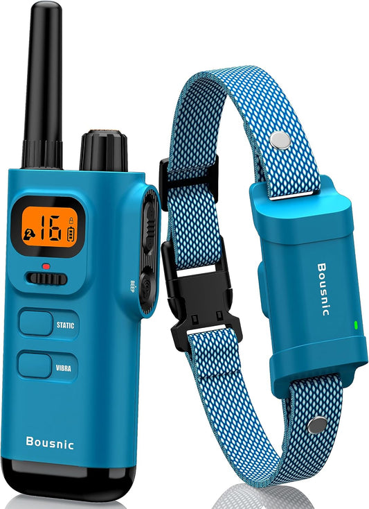 Dog Shock Collar with Remote - [New Edition] 4000FT Dog Training Collar for Large Medium Small Dogs (8-120Lbs) Waterproof E Collar with Beep, Vibration, Safe Shock