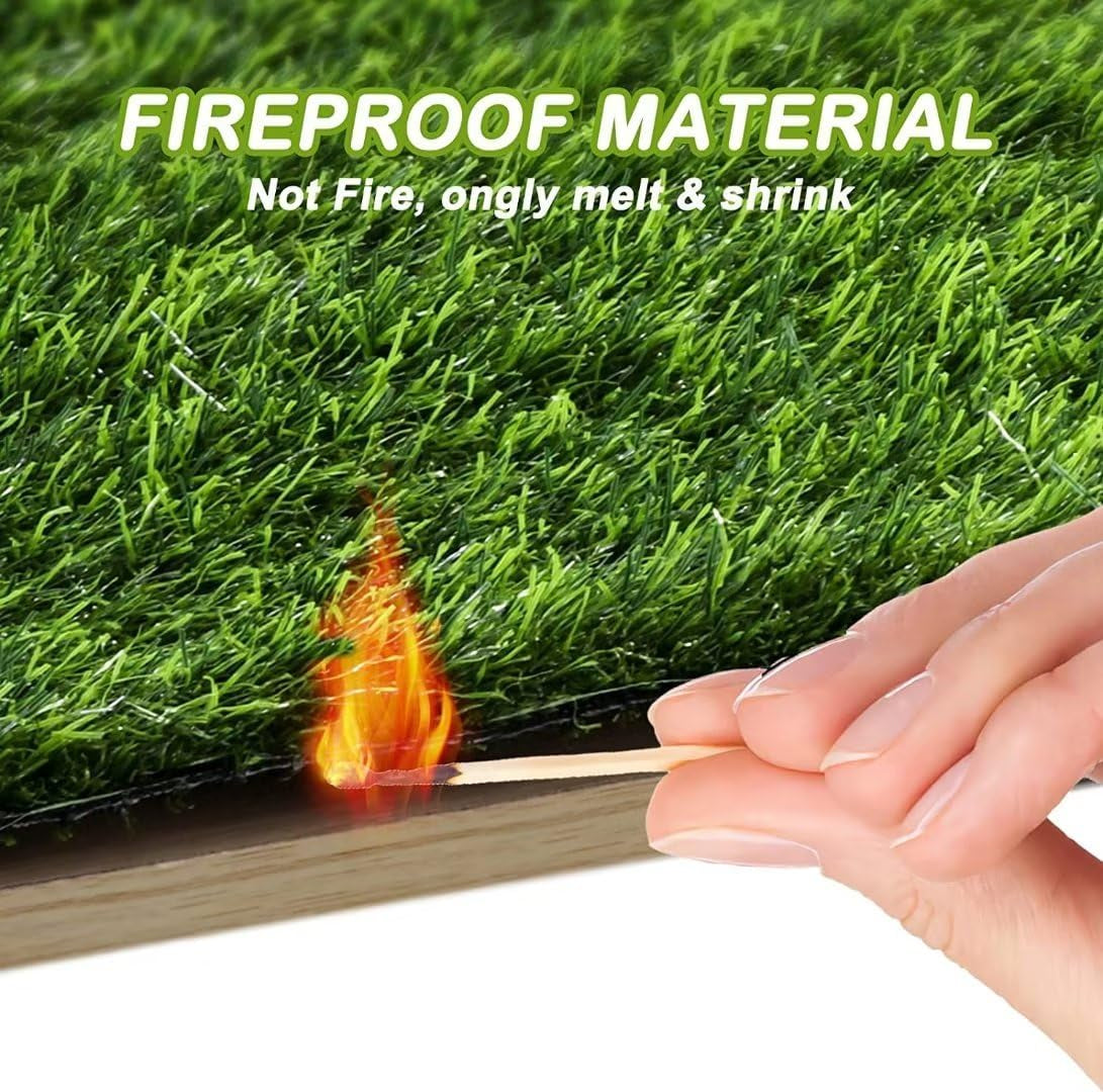 Coozero Artificial Grass, 47.3"X31.5" Professional Dog Grass Mat, Potty Training Rug and Replacement Turf Outdoor Rug Patio Lawn Decoration, Easy to Clean with Drainage Holes(47.3X31.5 Inches)