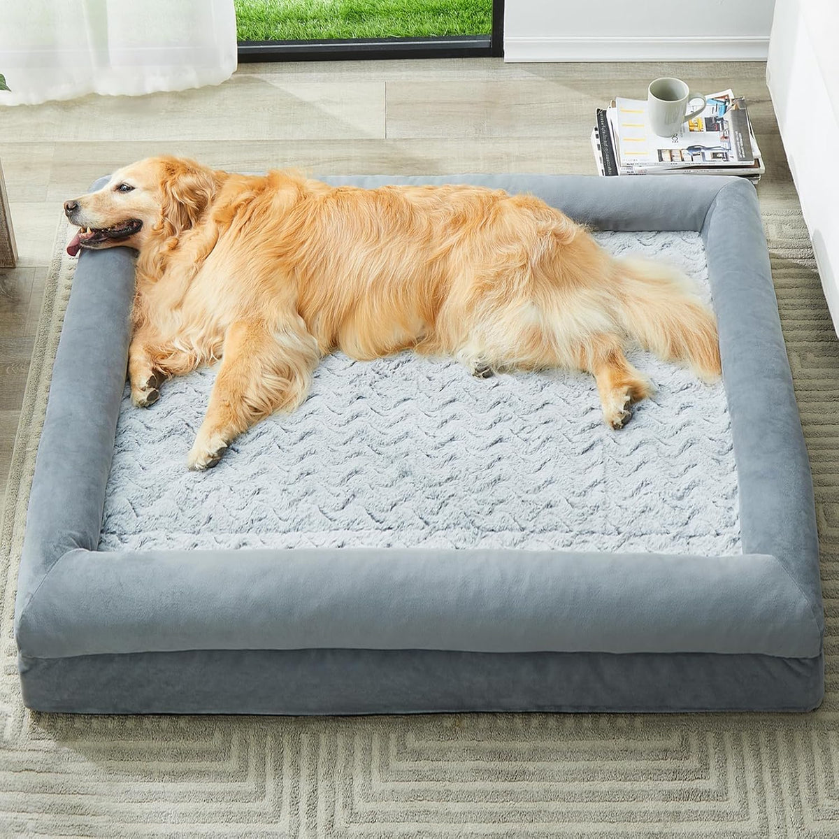 WNPETHOME XL Extra Large Orthopedic for Senior Dog Bed Comfy Sleeping