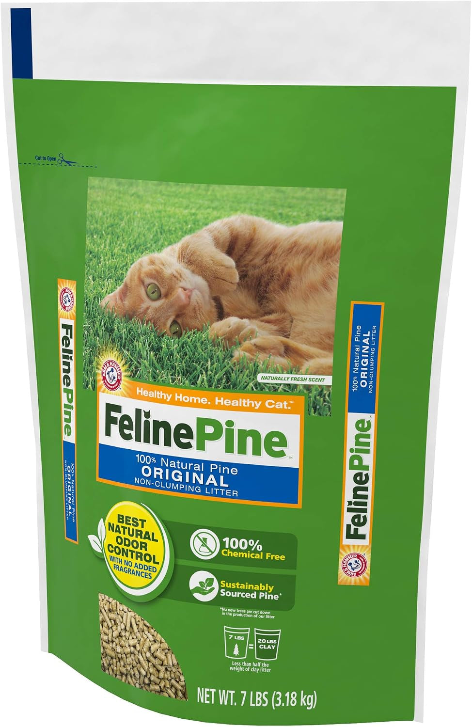 Feline Pine Cat Litter Original 7Lb