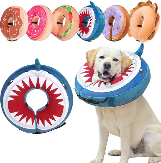 BEAUTYZOO Dog Cone Collar Alternative after Surgery,Pet Neck Donut E‑Collar