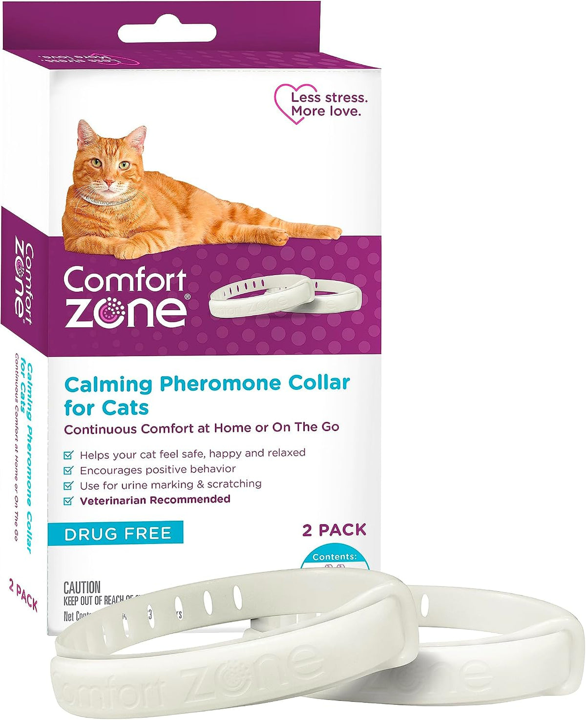 Comfort Zone Cat Calming Collar Savings Pack, 2 30-Day Collars