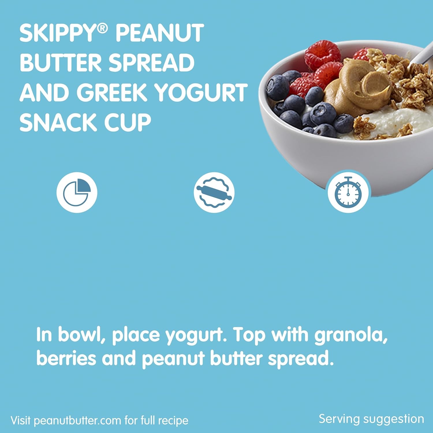 SKIPPY Natural Peanut Butter Creamy Spread, 26.5 Oz Jar