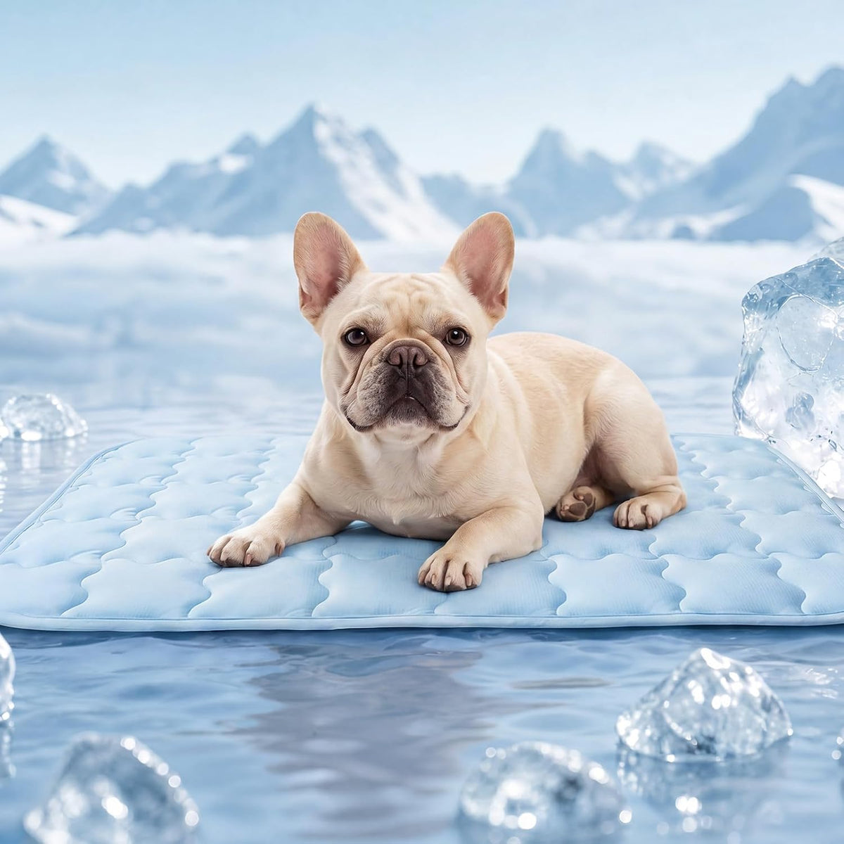 LINENLUX Dog Cooling Mat, Self Cooling Non-Slip Breathable Pad Q-Max > 0.5