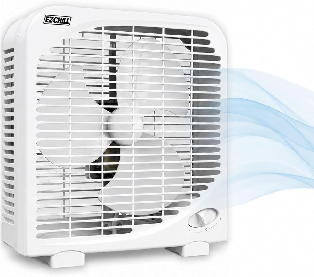 EZ-CHILL 9-Inch Portable Box Fan, Black