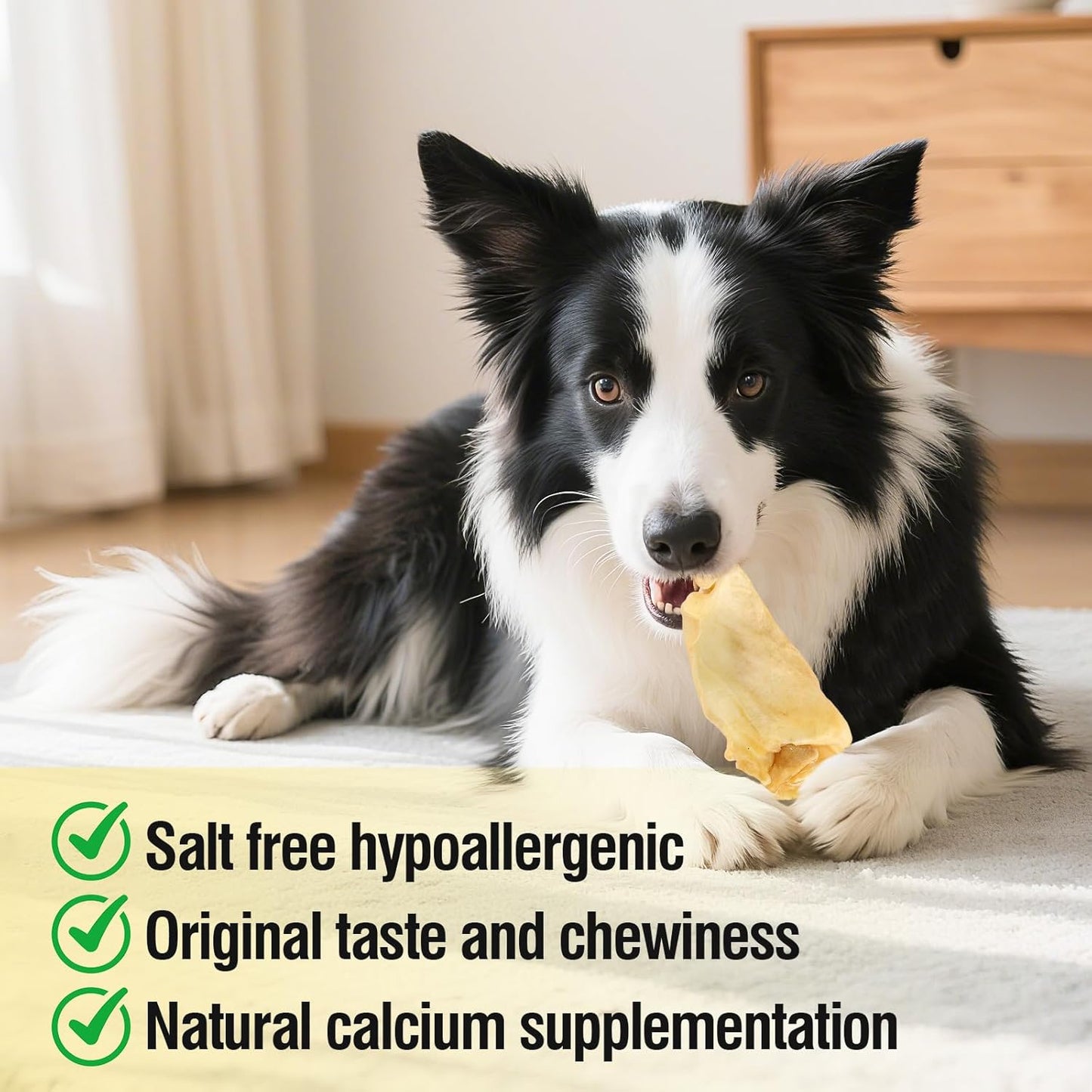 100% Natural Real Cow Ears for Dogs - Single Ingredient Dental Chew, Long-Lasting Treats for All Breeds (Small/Medium/Large) | High Protein, Easily Digestible (3.9 OZ)
