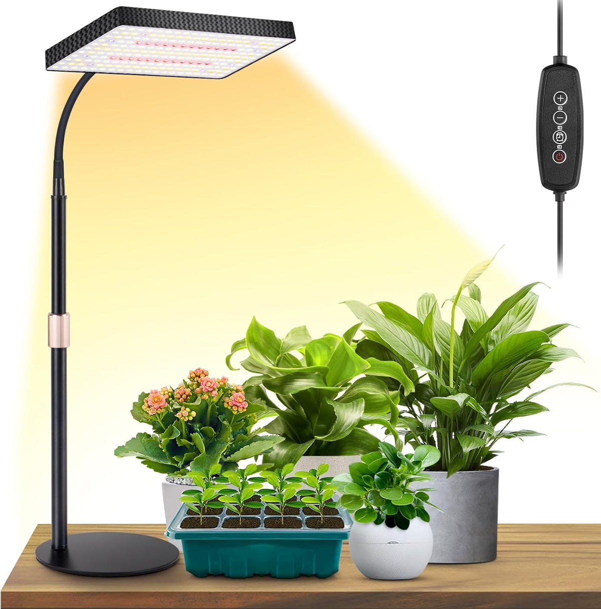 LBW Desk Grow Light, 214 Leds Full Spectrum Plant Light for Indoor Plants