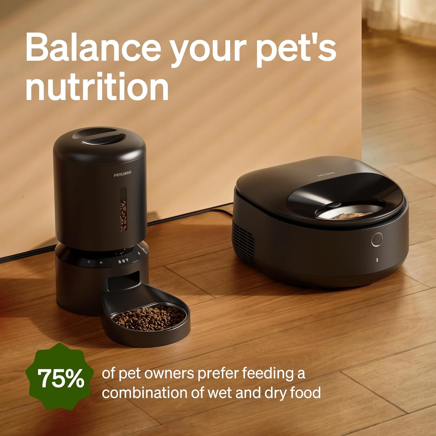 PETLIBRO Automatic Cat Feeder for Wet Food, Refrigerated Cat Feeder with Stainless Steel Bowl and Semiconductor Cooling, App Controlled Pet Food Dispenser Holds 3 Fresh Meals, Easy to Clean