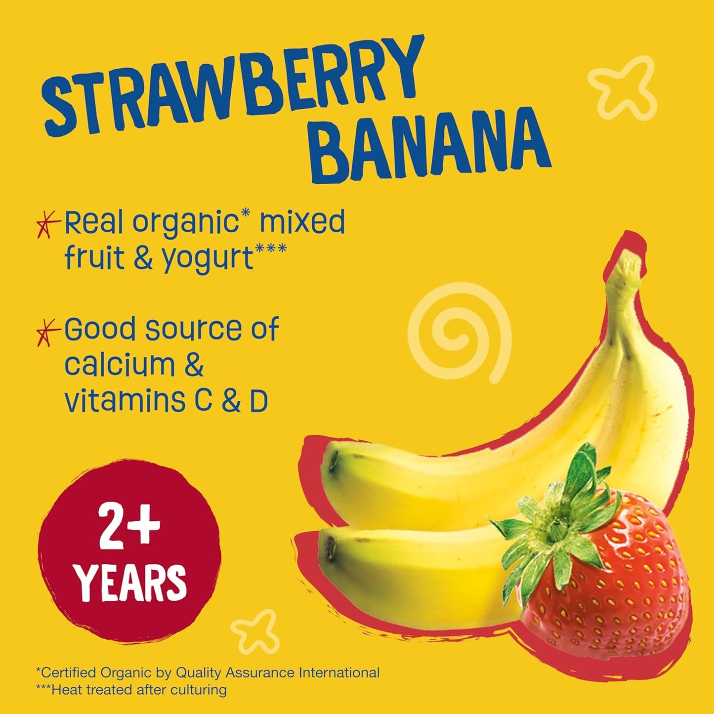 Earth'S Best Organic Yogurt Smoothie Pouches for Toddlers 24 Months+, Strawberry Banana, Fruit Yogurt, 4.2 Oz Resealable Pouch, Pack of 12