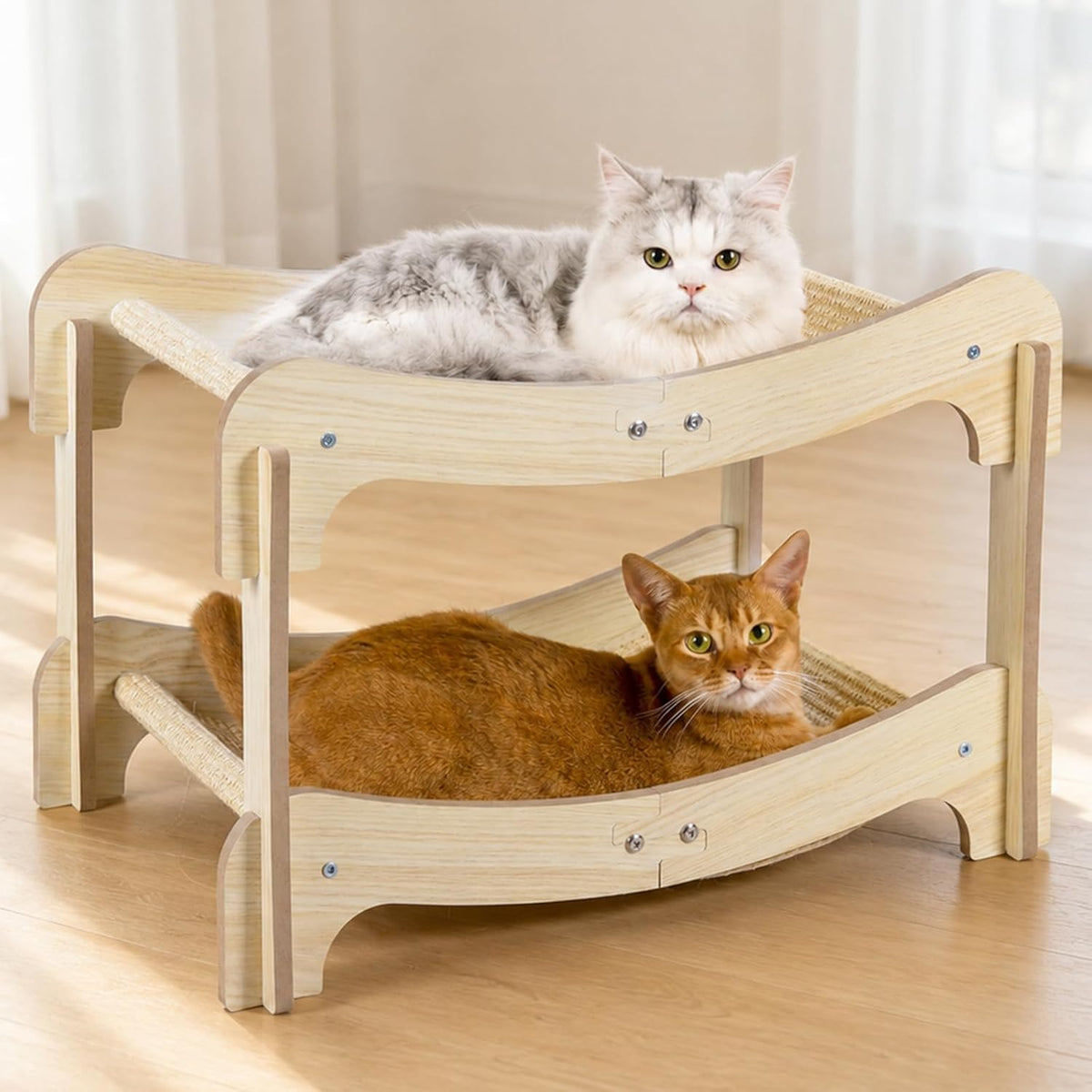 Sisal Cat Scratchers for Indoor Cats, Cat Bed,23.6 In-Double Layer