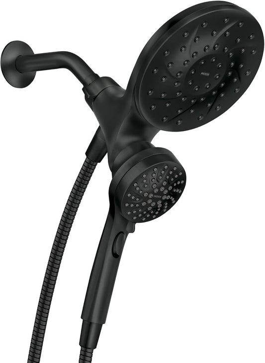 Moen 26009BL Engage 2-In-1 Showerhead & Handshower Combo, Black