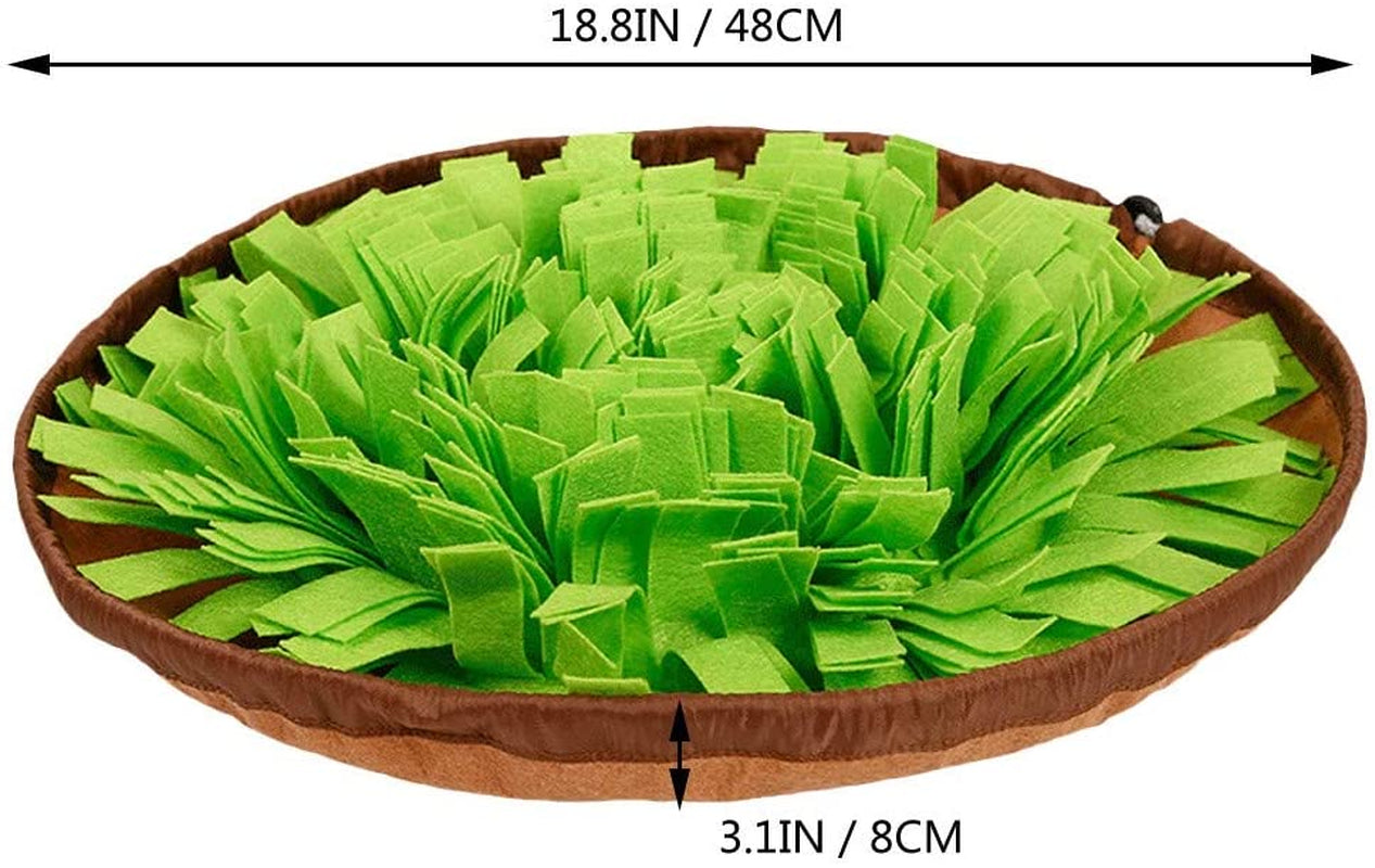 AWOOF Pet Snuffle Mat for Dogs, Interactive Feed Game for Boredom, Encourages Natural Foraging Skills for Cats Dogs Bowl Travel Use, Dog Treat Dispenser Indoor Outdoor Stress Relief