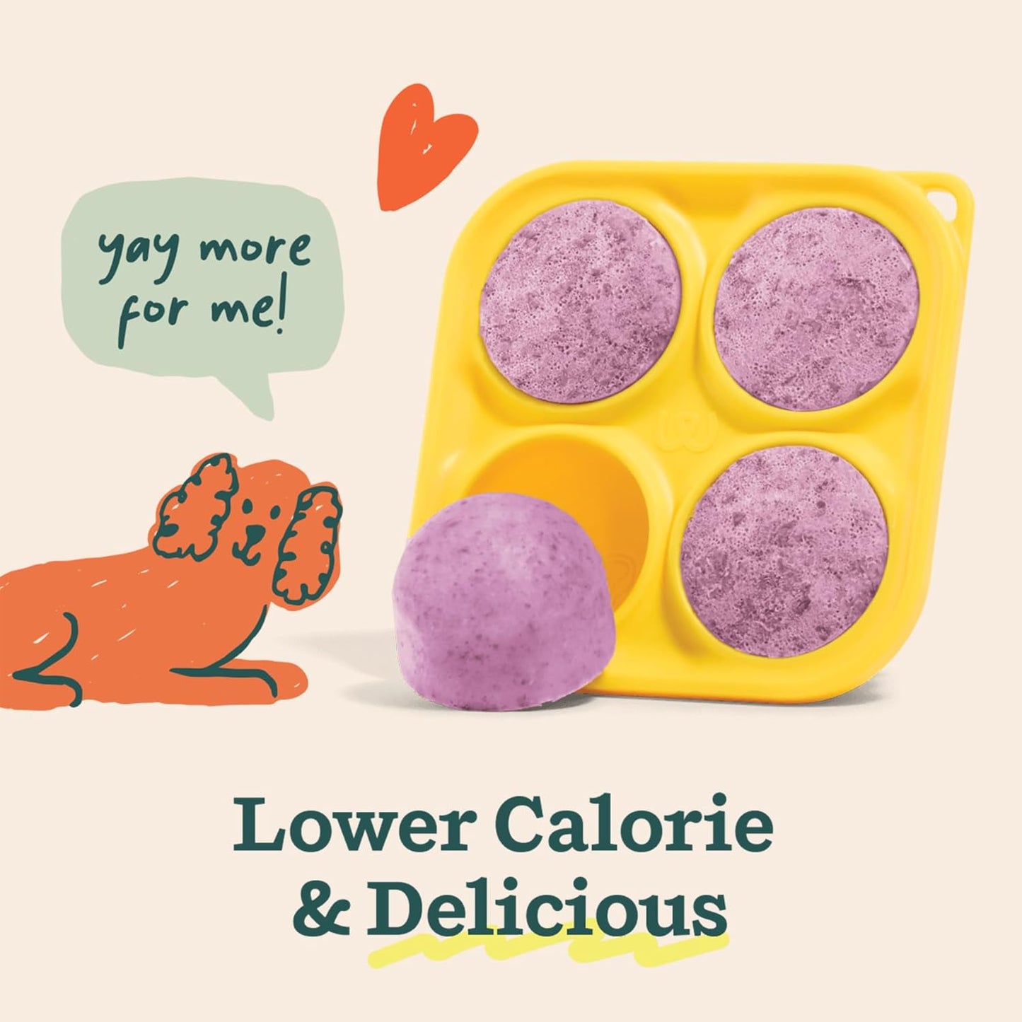 WOOF Dog Pupsicle Mix - Easy-To-Make DIY Pupsicle Refills - Tasty, Healthy Pupsicle Mix - Wholesome Ingredients - Long-Lasting - Calming Mix