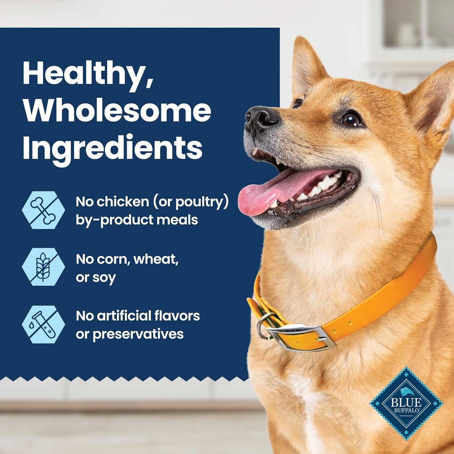 Blue Buffalo Medium Dental Chews for Dogs, Daily Dental Care Dog Treats Made in the USA with Natural Ingredients, Chicken & Spearmint (14 Count)