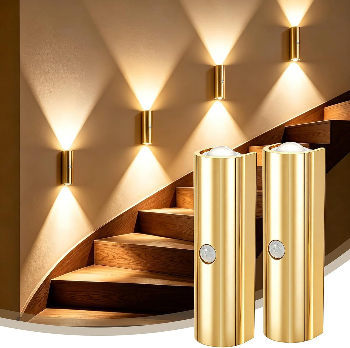 Motion Sensor Wall Light, Magnetic Rechargeable Wall Sconces