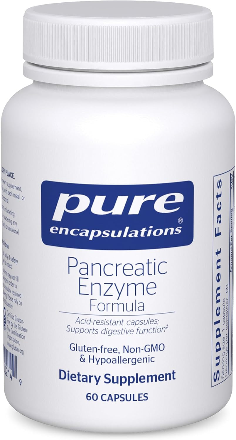 Pure Encapsulations Pancreatic Enzyme Formula, 60 Capsules