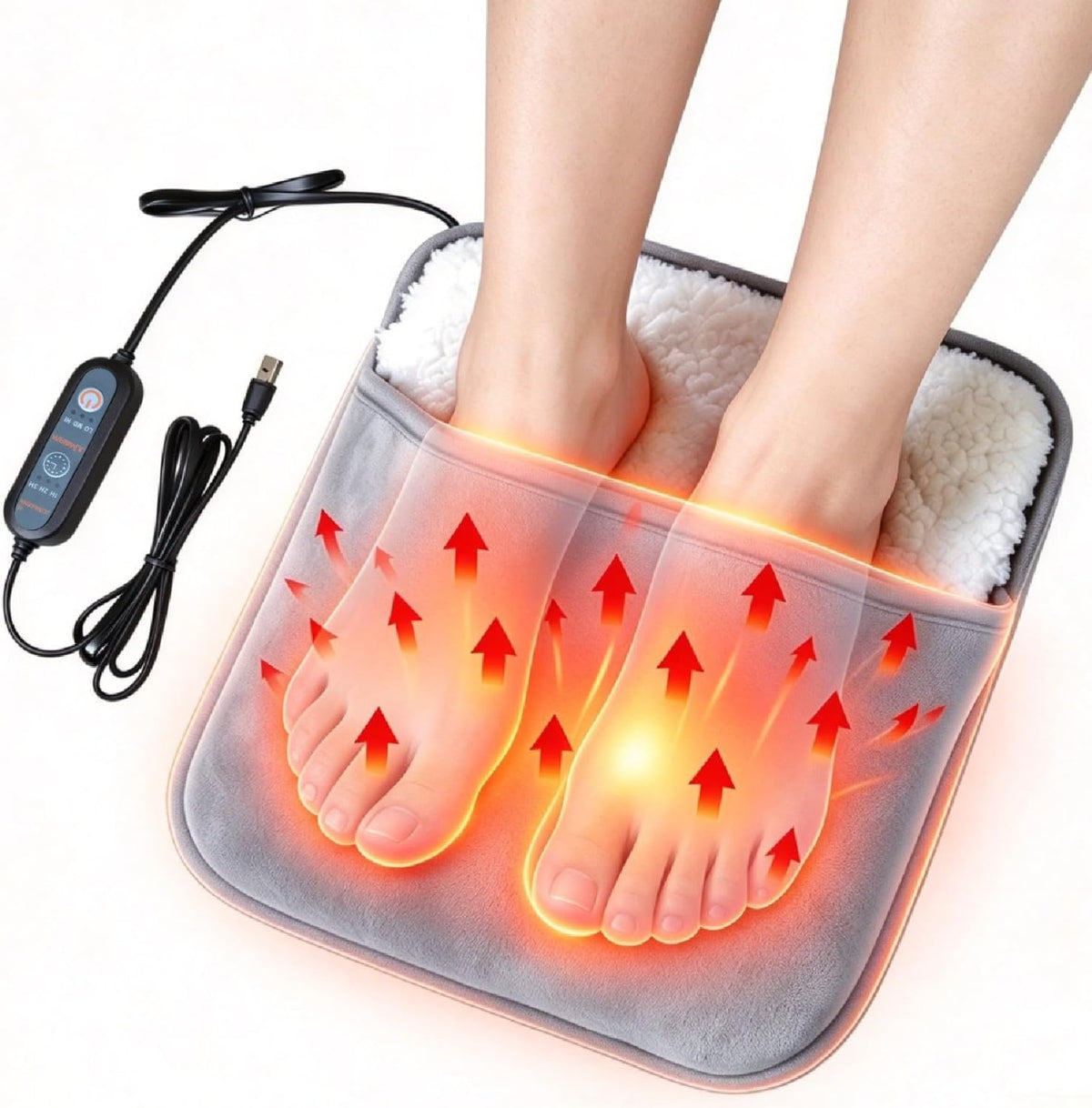 Heated Foot Warmers, Electric Foot Heating Pad, for Home and Office, Gift