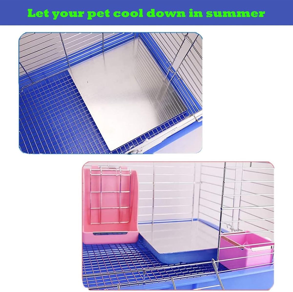 Rabbit Cooling Pad, 12X8 in Self Cooling Mat