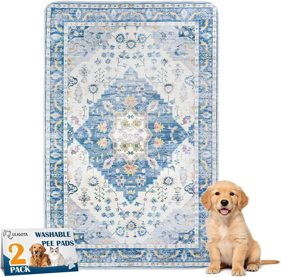 Washable Pee Pads for Dogs Reusable Puppy Pads 40"X26"