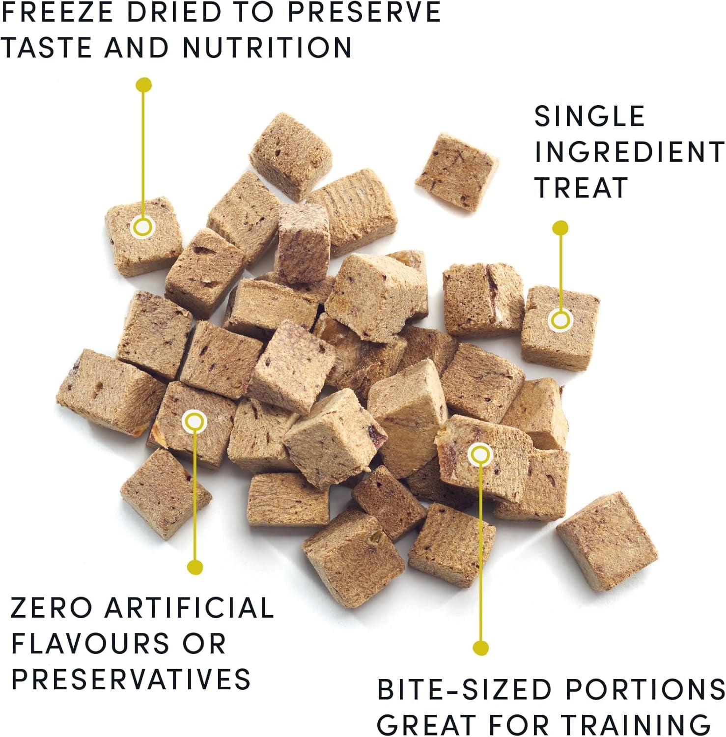 Crumps' Naturals Freeze Dried Beef Liver Mini Trainers, 4.4Oz, Dog Treats