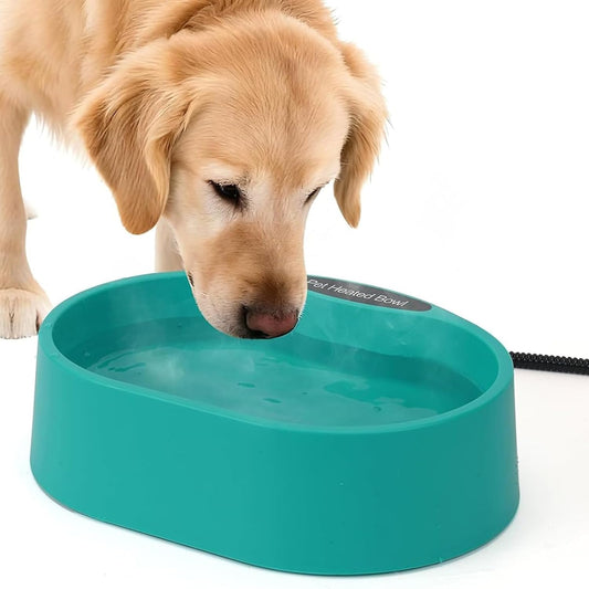 Large Heated Water Bowl, Thermal-Bowl for Cats & Dogs, Safety Listed