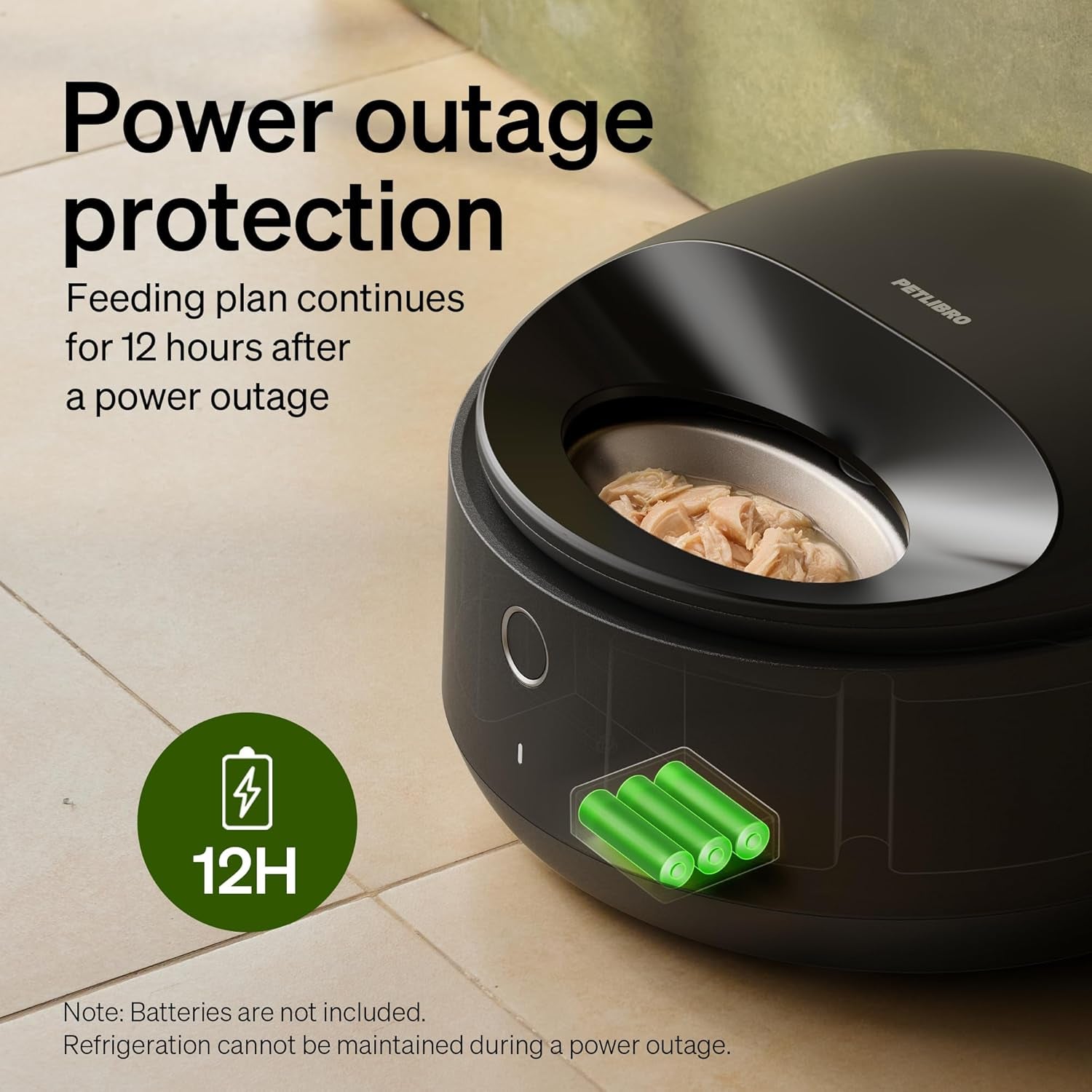 PETLIBRO Automatic Cat Feeder for Wet Food, Refrigerated Cat Feeder with Stainless Steel Bowl and Semiconductor Cooling, App Controlled Pet Food Dispenser Holds 3 Fresh Meals, Easy to Clean