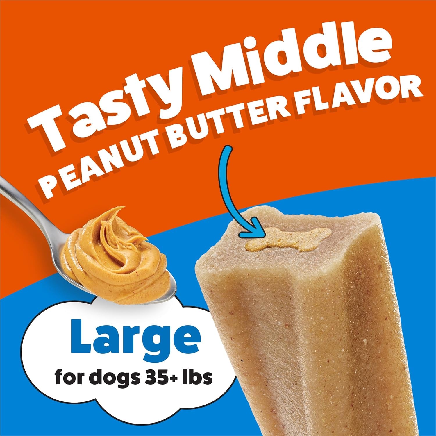 Purina Busy Bone Adult Dog Chew Bone Treats, Peanut Butter - 6 Ct. Pouch