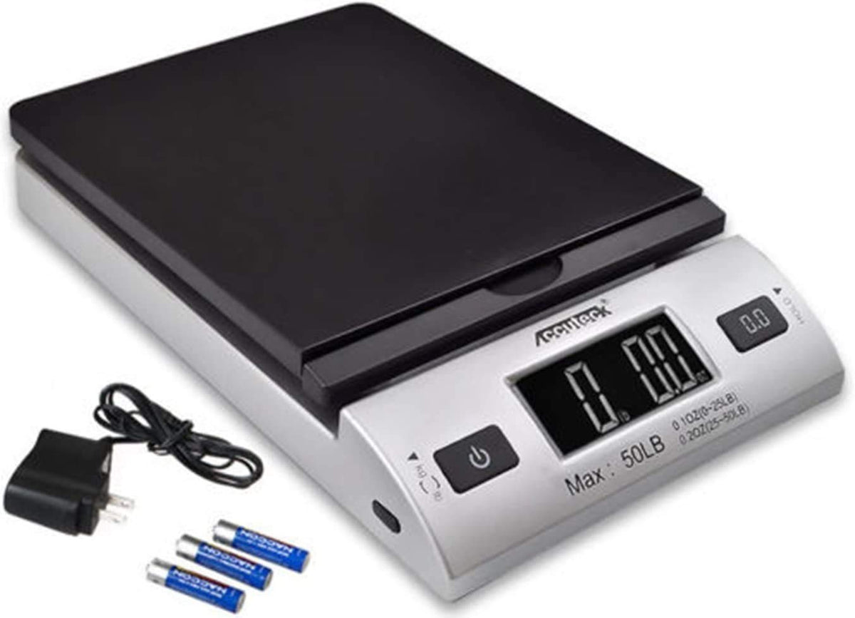 Accuteck 8250 High Accuracy Digital Shipping Scale and Postal Scale, 0.1Oz Precision, 50Lb