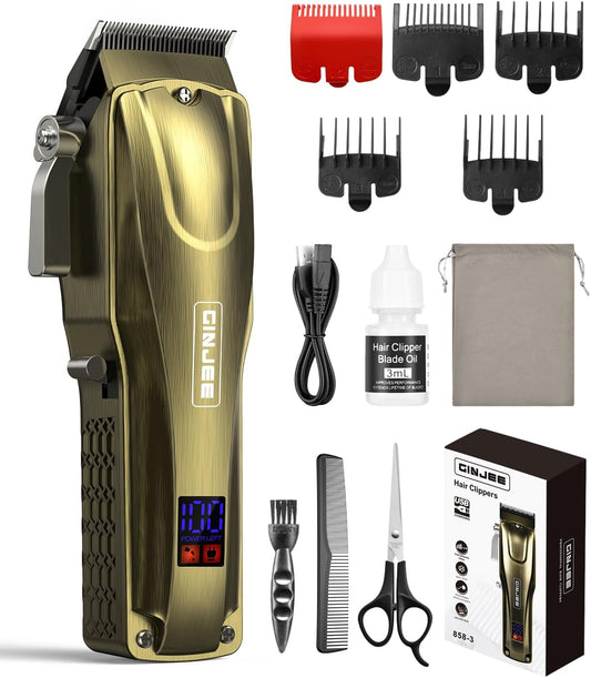 Hair Clippers for Men, Cordless Hair Clipper, LED Display, 7000 RPM
