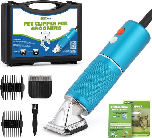 300W Dog Clippers for Grooming, with 3-Speed Control for 5/6/7K RPM