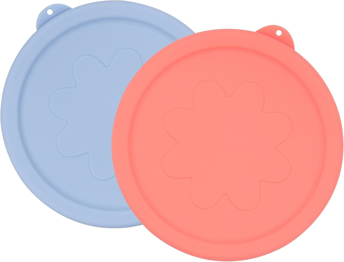 LUVCOSY 7 Cup Silicone Replacement Lids Storage Cover for Anchor Hocking Glass Bowls (Container Not Included) 2 Pack Microwave, Dishwasher and Freezer Safe