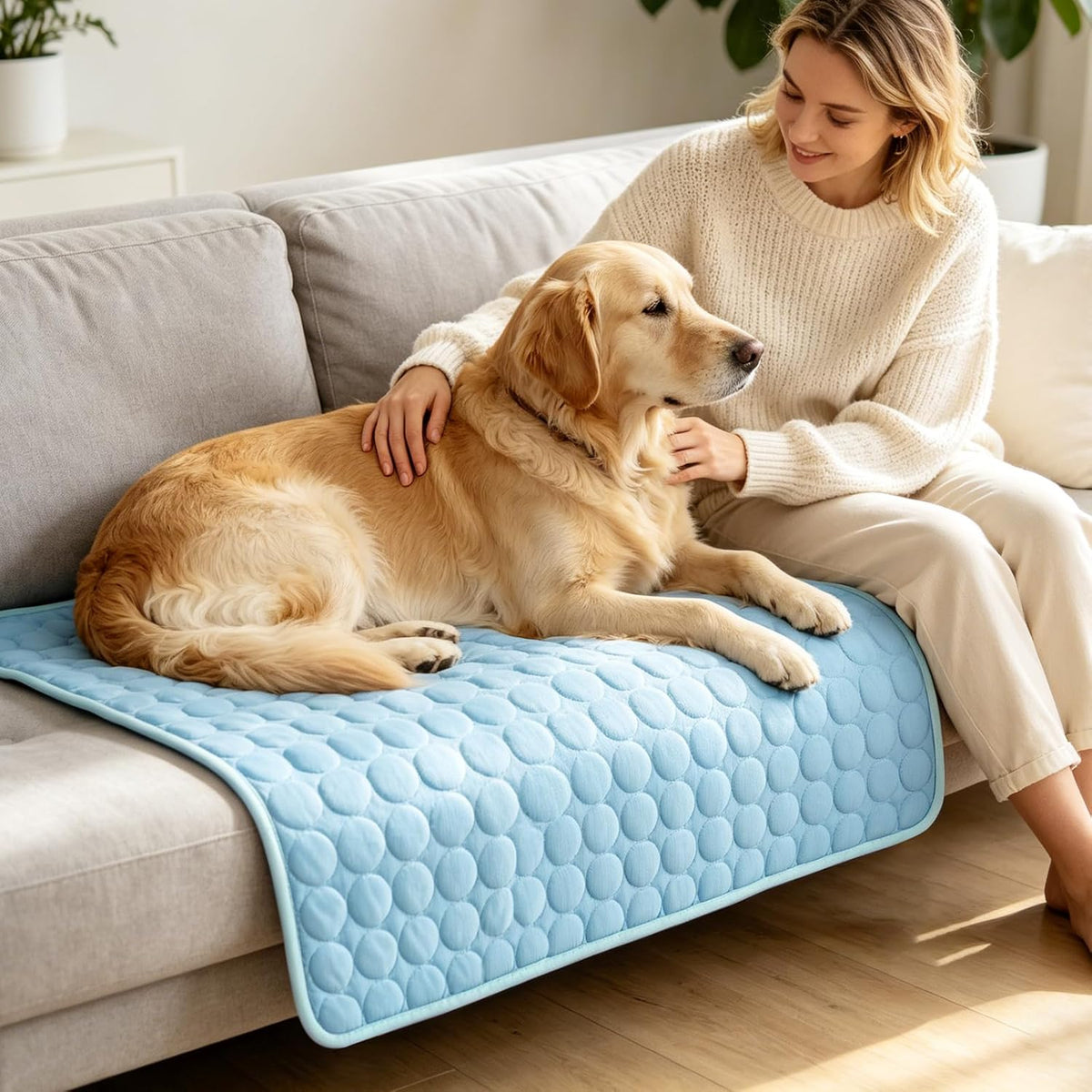 Mannice Dog Cooling Mat, Thick & Durable Cooling Mat for Dogs(Q-Max>0.4)