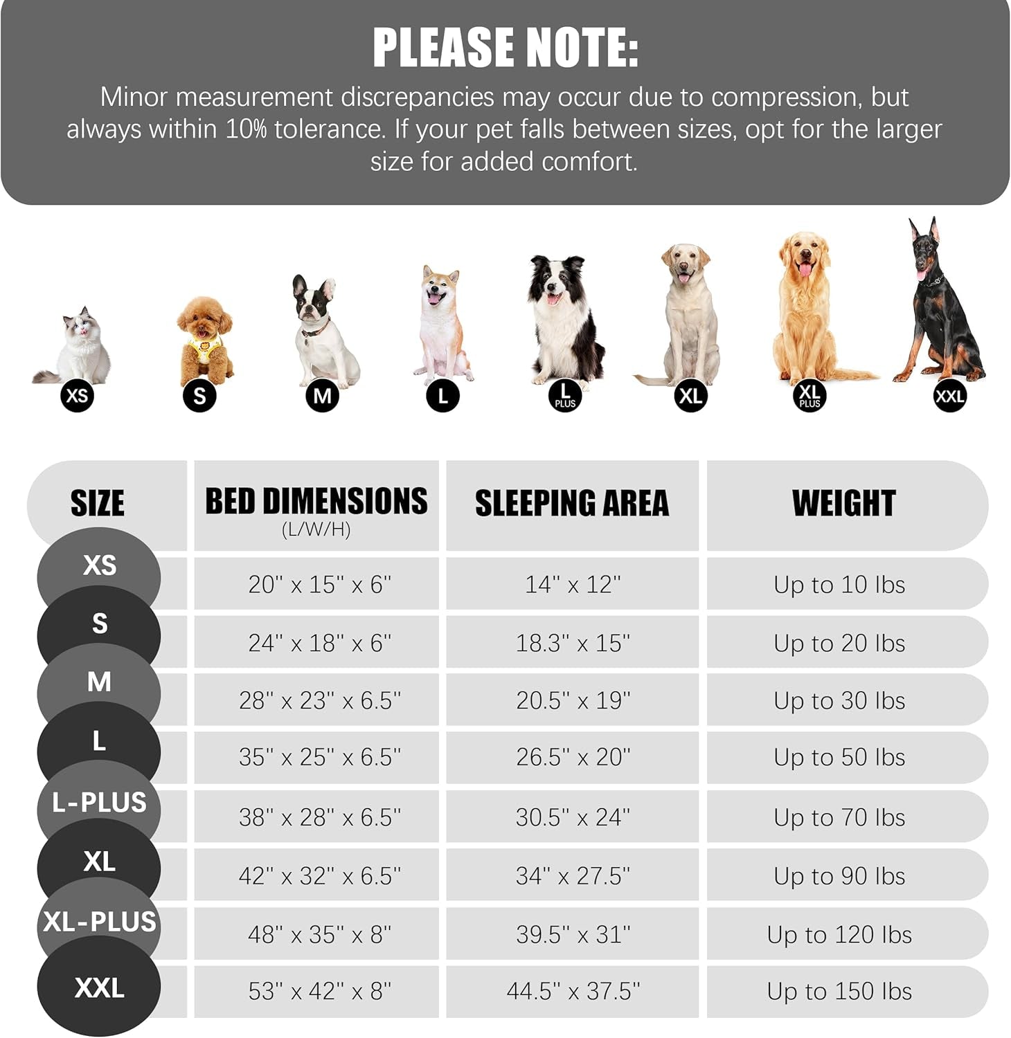 Spotted Play Orthopedic Dog Bed with Sides - Dog Sofa Beds for Large Dogs, Supportive Foam Pet Couch Bed with Washable Removable Cover, Waterproof Lining and Non-Slip Bottom, Grey - L