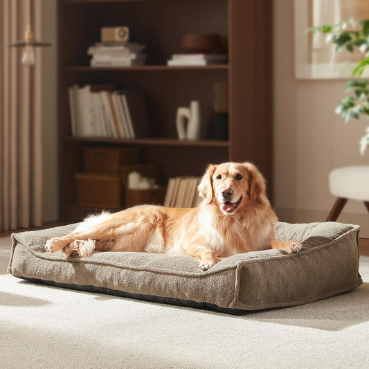 FURTIME XL Orthopedic Dog Bed Large Sized Dog, Extra Washable Dog Couch 42"