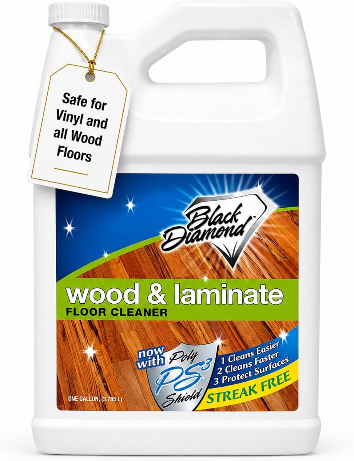 Wood & Laminate Floor Cleaner - Vinyl Floor Cleaner, 1 Gallon
