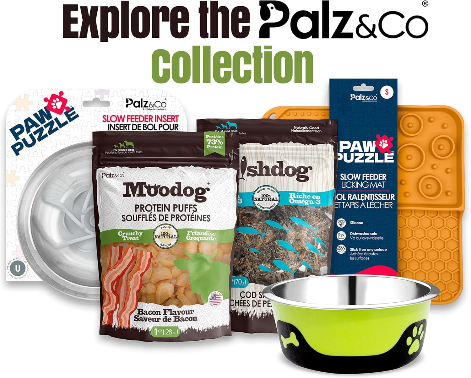 Palz&Co Moodog Beef Gullet Strips 8" for Dogs - High-Protein Chews, Supports Joint Health and Dental Hygiene, Easily Digestible, 5-Pack