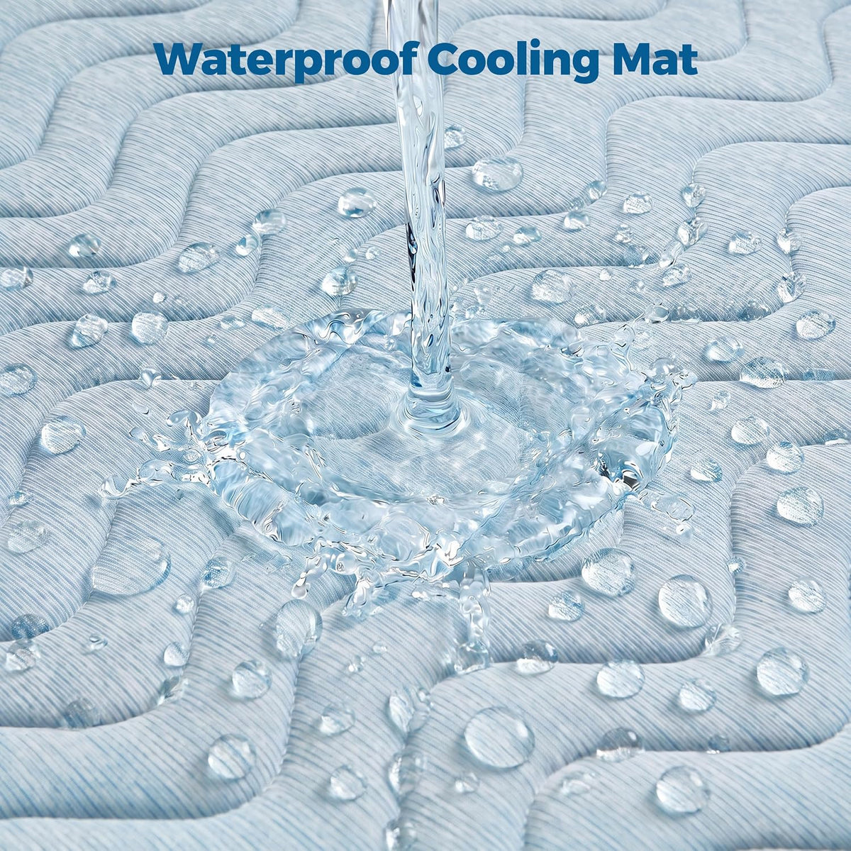 PPOLCA Waterproof Cooling Mat for Large Dogs 23X35, Blue