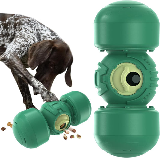 XL Dog Treat Dispenser Toy, Wobble Giggle Bone for Medium/Large Dogs