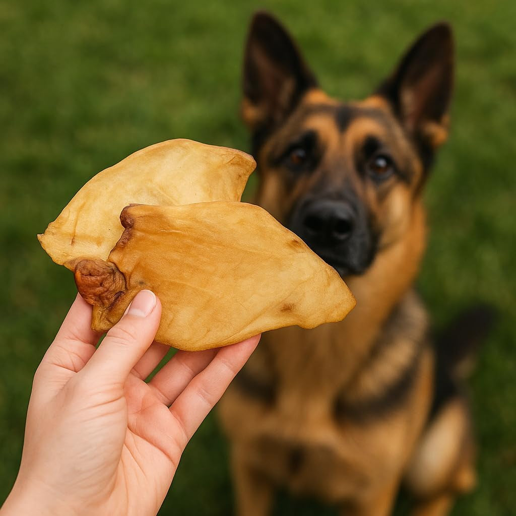 Pet Craft Supply Water Buffalo Ears Dog Chews, Aggressive Chewers, 16 Pack